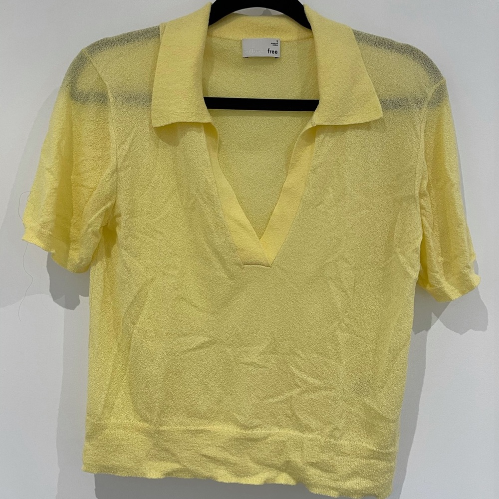 Wilfred Free Vonda Knit Polo Top